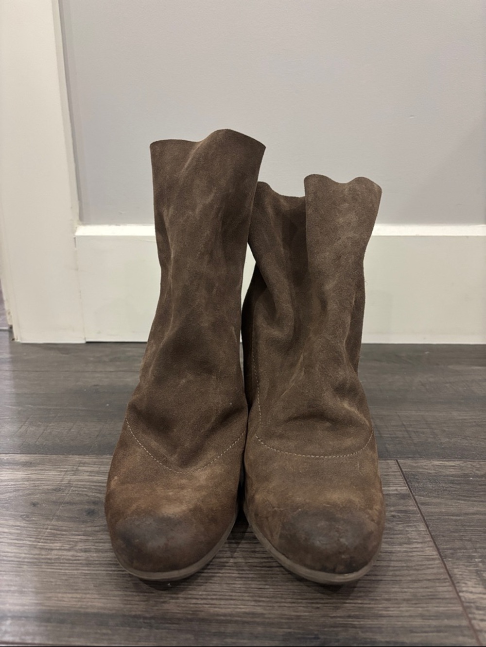 Seychelles Brown Suede Slouch Ankle Boots